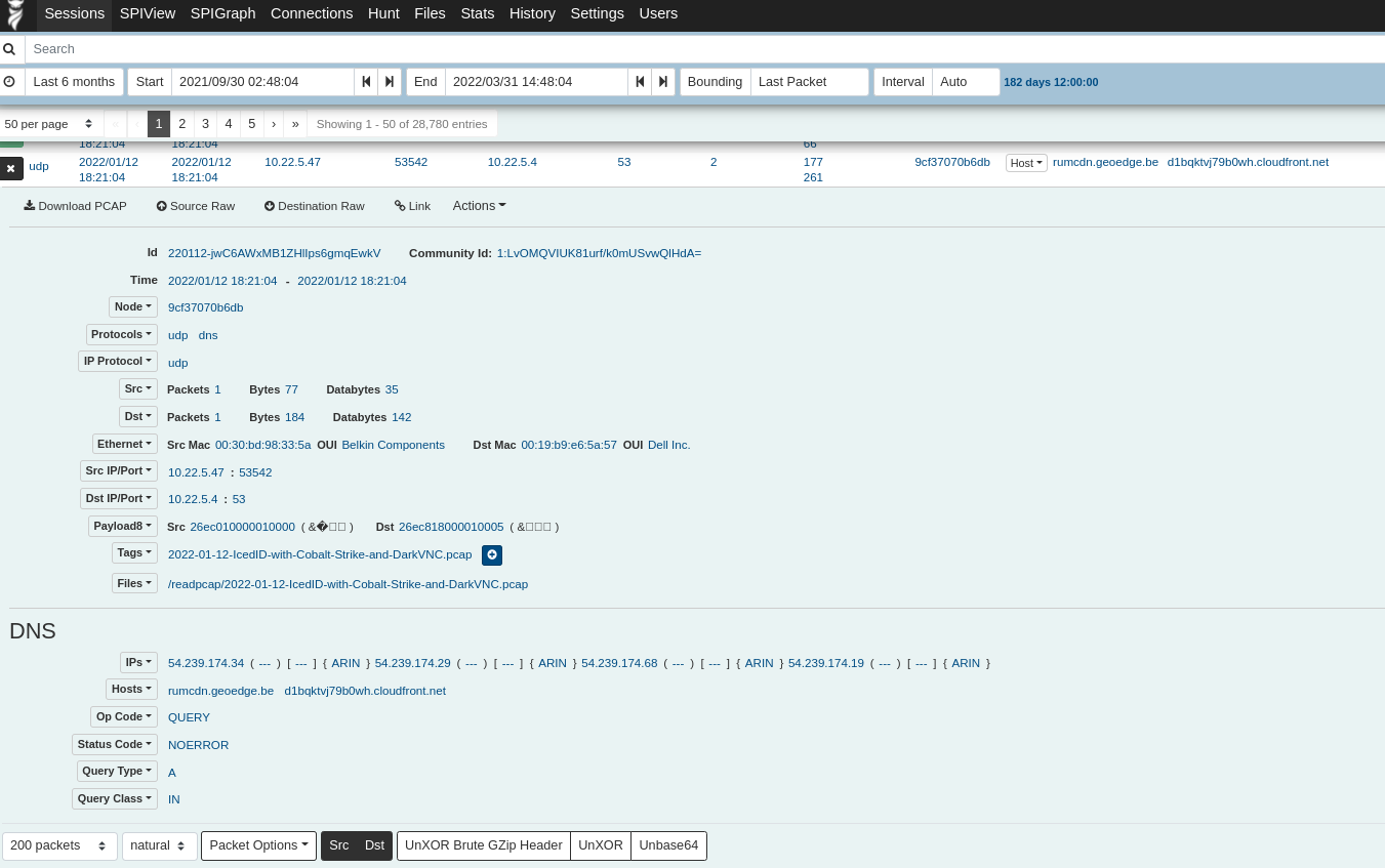 Arkime Viewer at Work