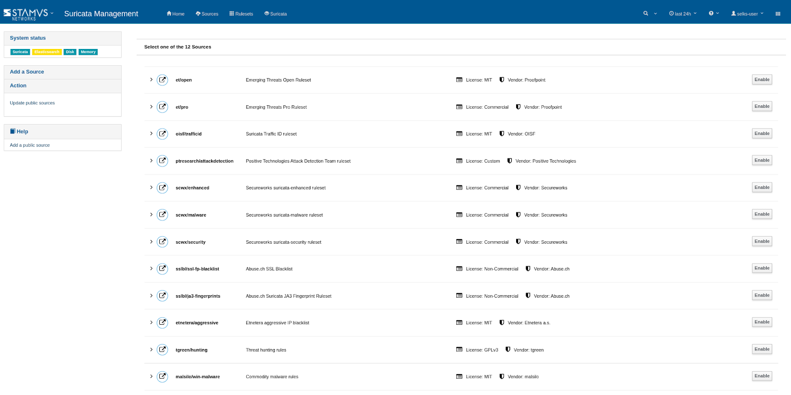 PREDEFINED SOURCES