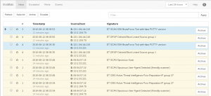 Mailbox view in Evebox