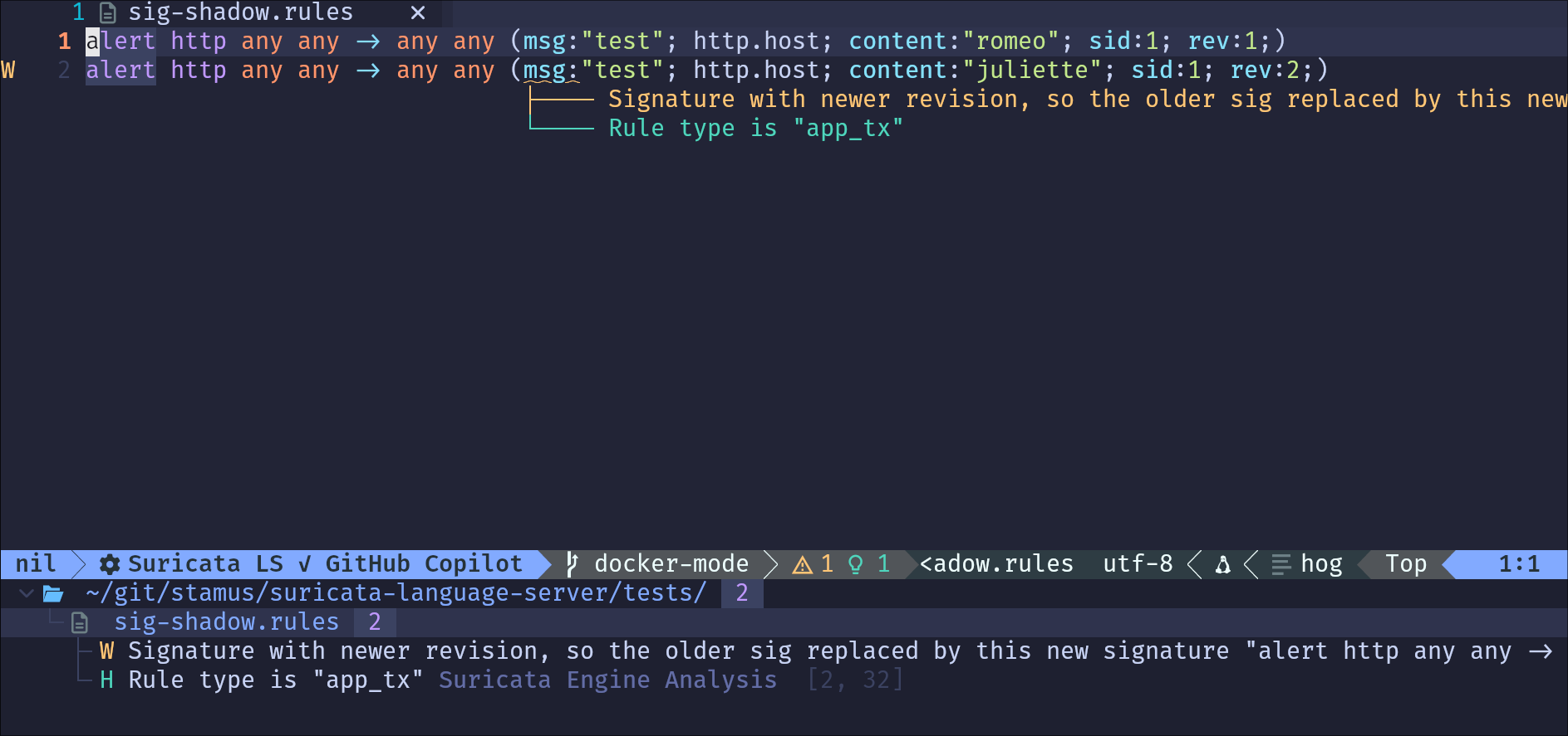 neovim-status