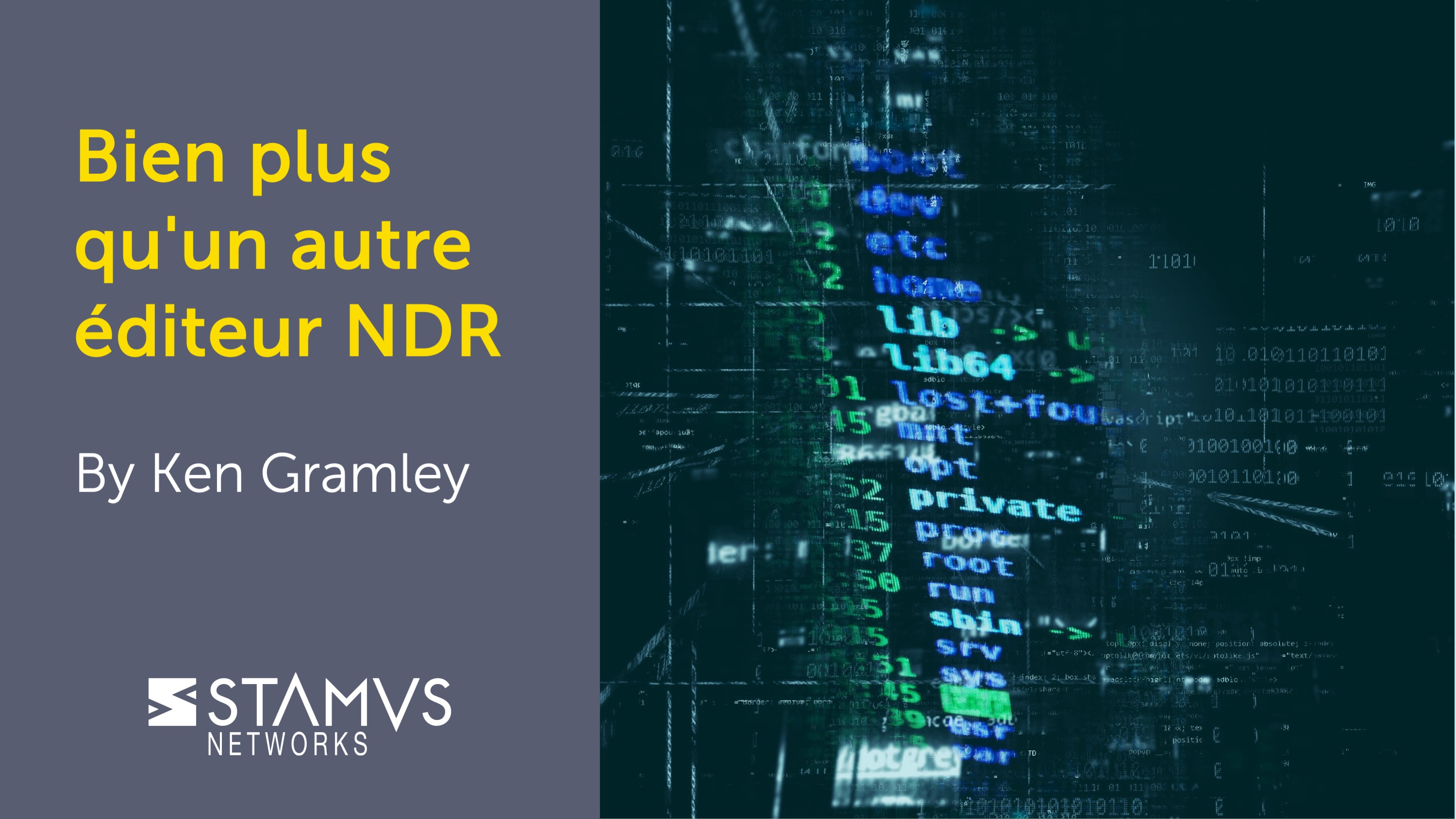 Bien plus qu'un autre éditeur NDR (Network Detection & Response)