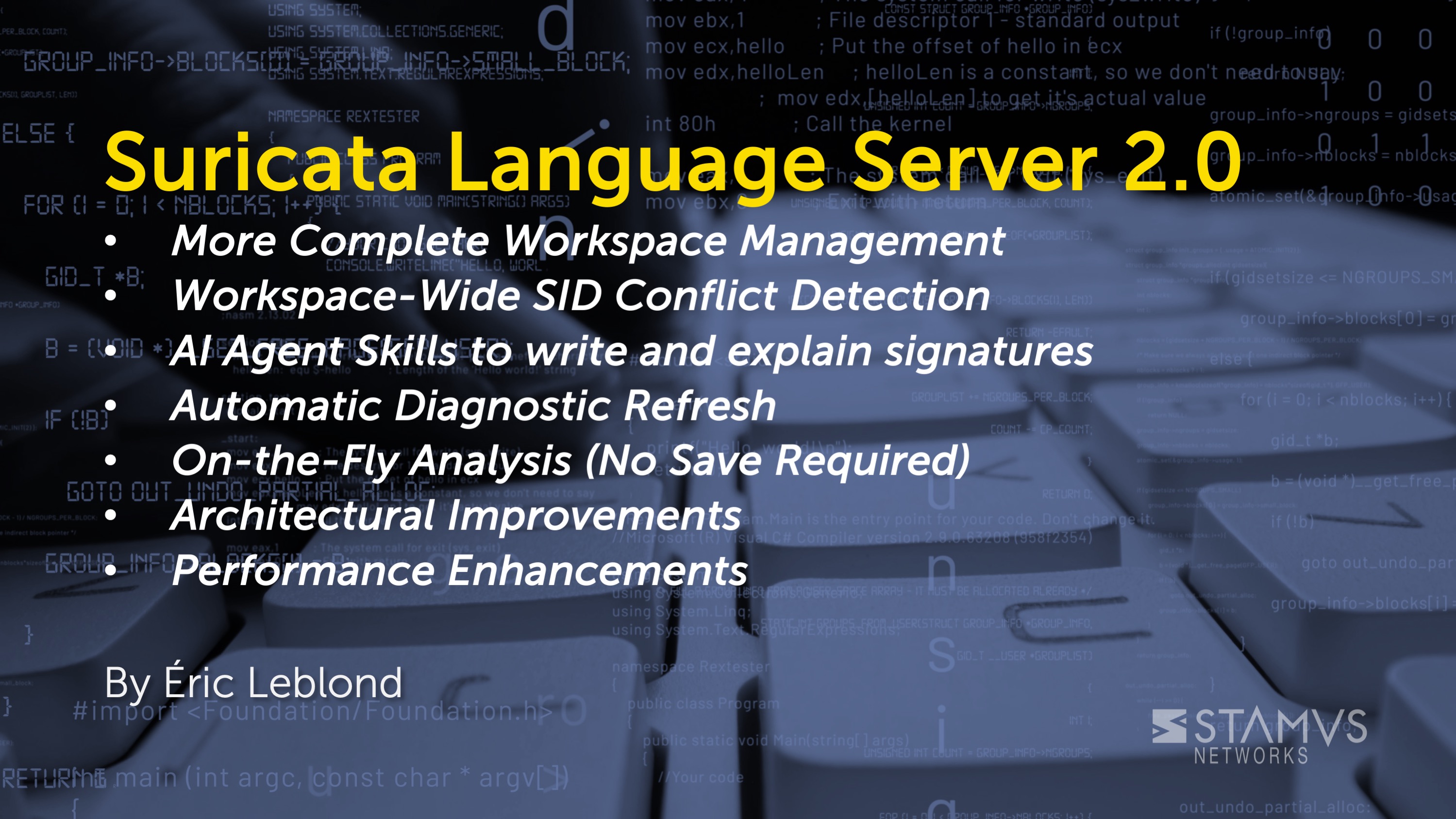 Suricata Language Server 2.0 Now Available from Stamus Networks